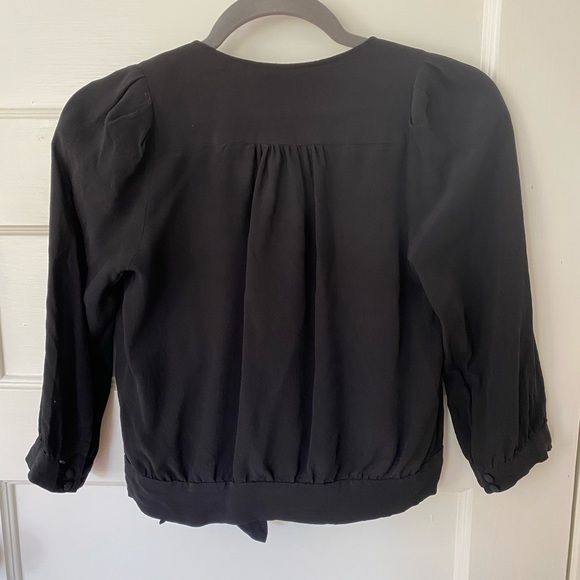 Madewell Silk Wrap Top - Picture 4 of 6